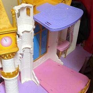 Enchanting Castle Playset with Gold and Pink Accents